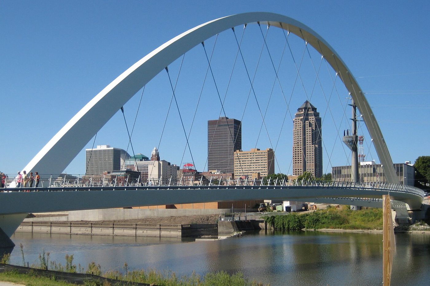 The downtown Des Moines skyline from the south